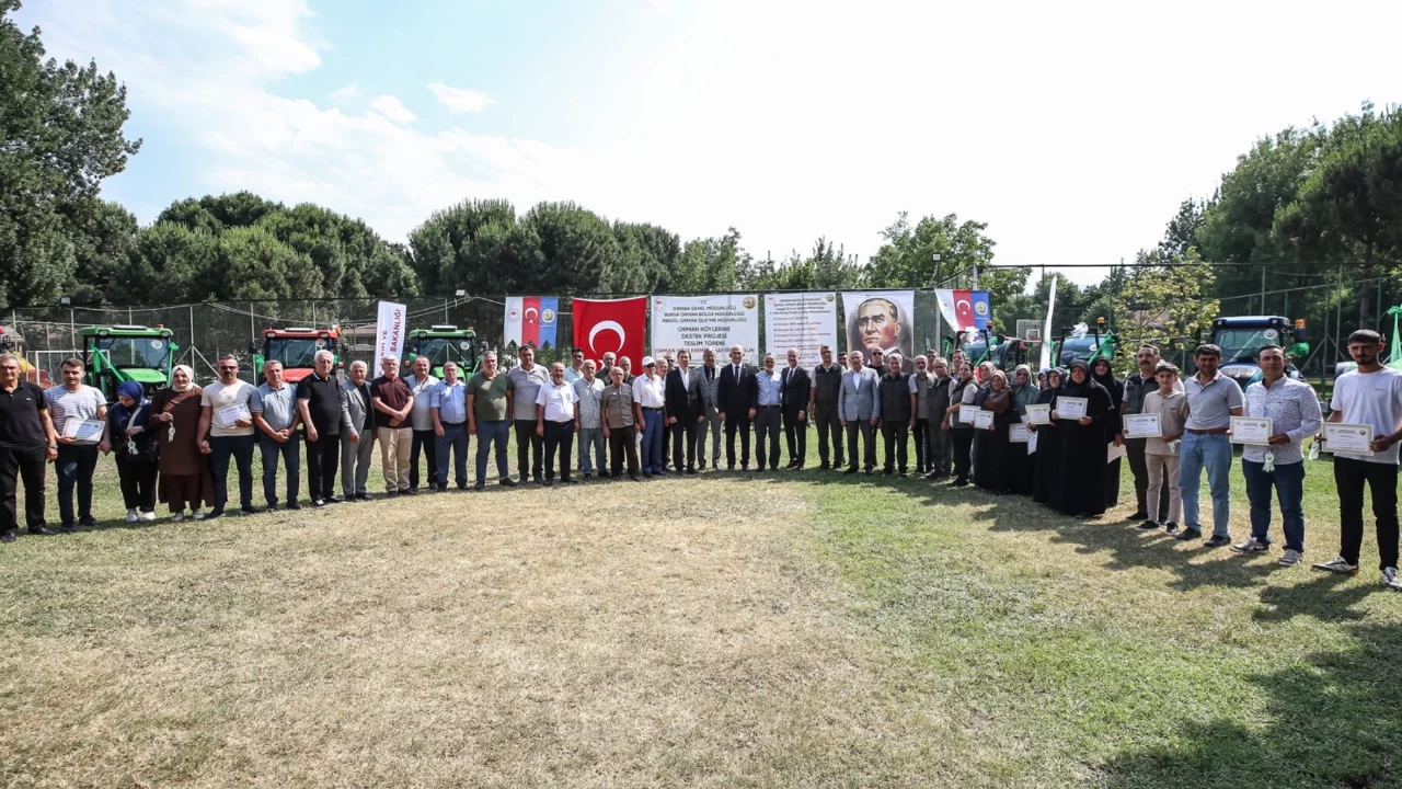 İnegöl'de Orman Köylülerini Destekleme Projesi Teslim Töreni gerçekleştirildi