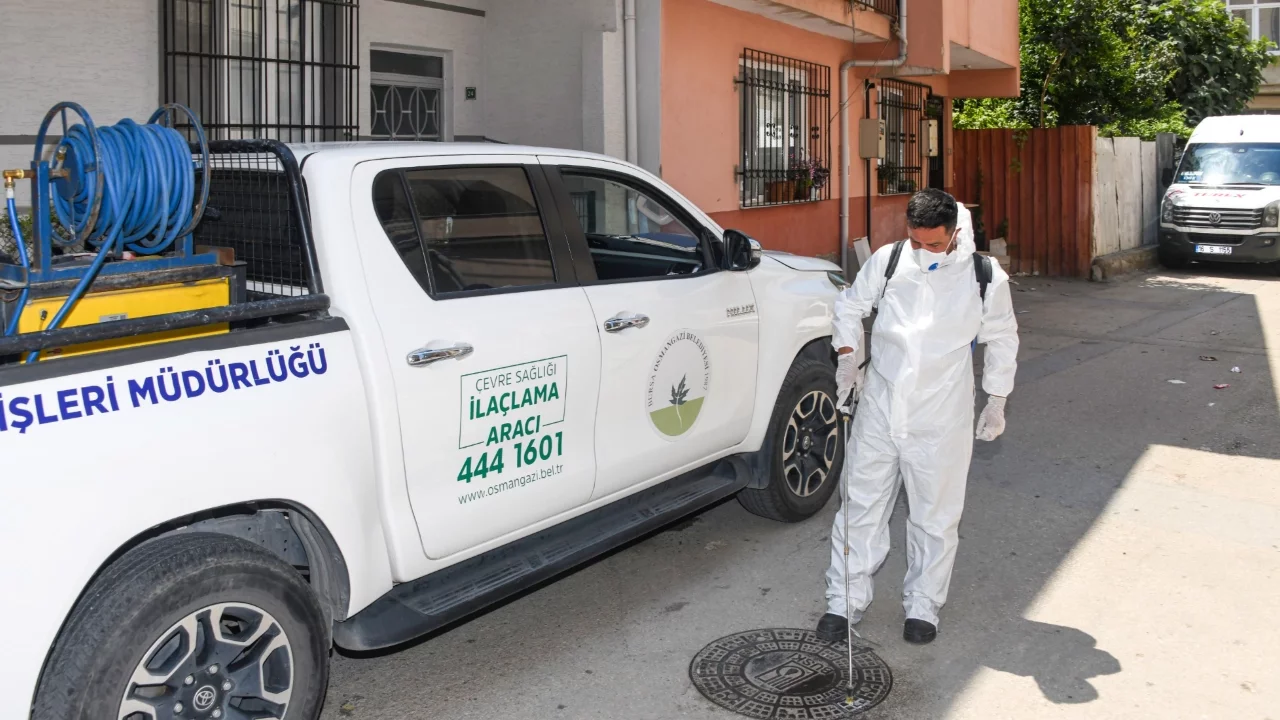 Osmangazi'de haşereye karşı anında müdahale