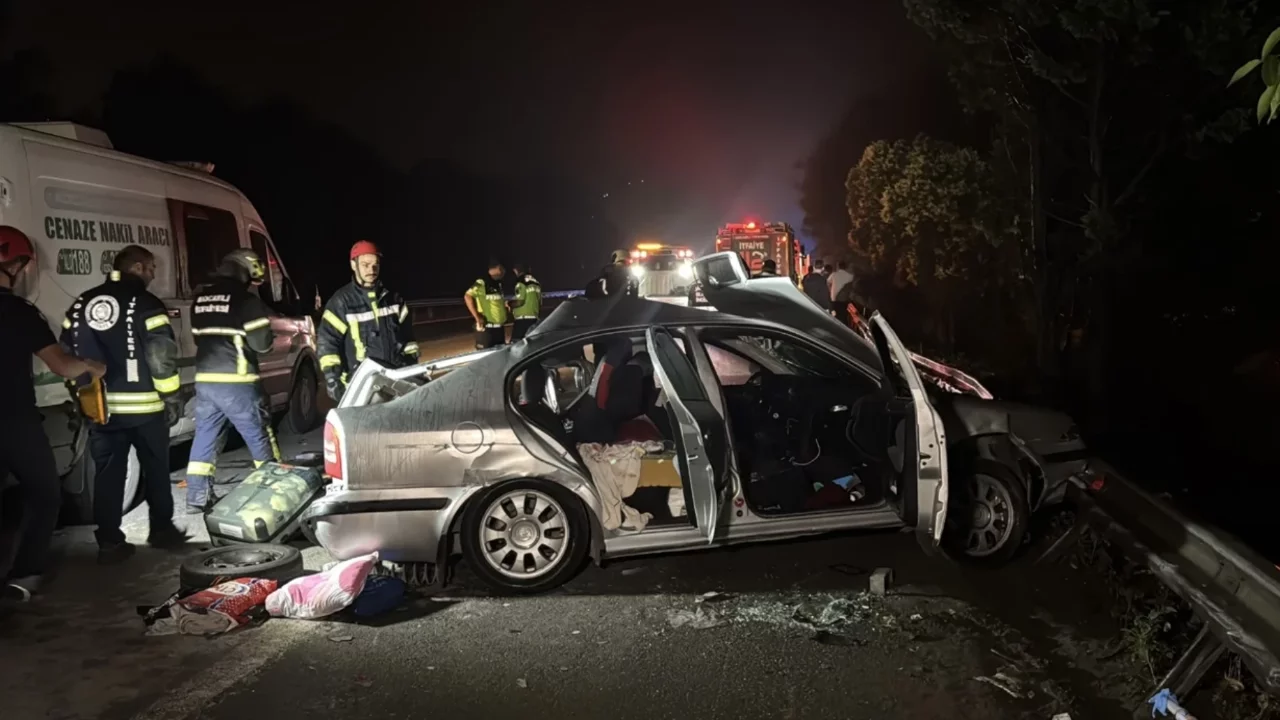 Anadolu Otoyolu'nda tır, arızalanan otomobile çarptı: Ölü ve yaralılar var