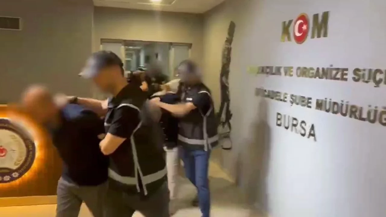 Bursa'da tefecilik operasyonunda 7 şüpheli yakalandı