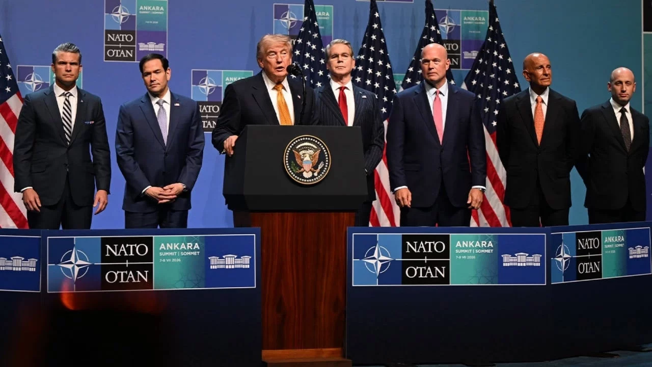 ABD Başkanı Trump, açıklama yapıyor