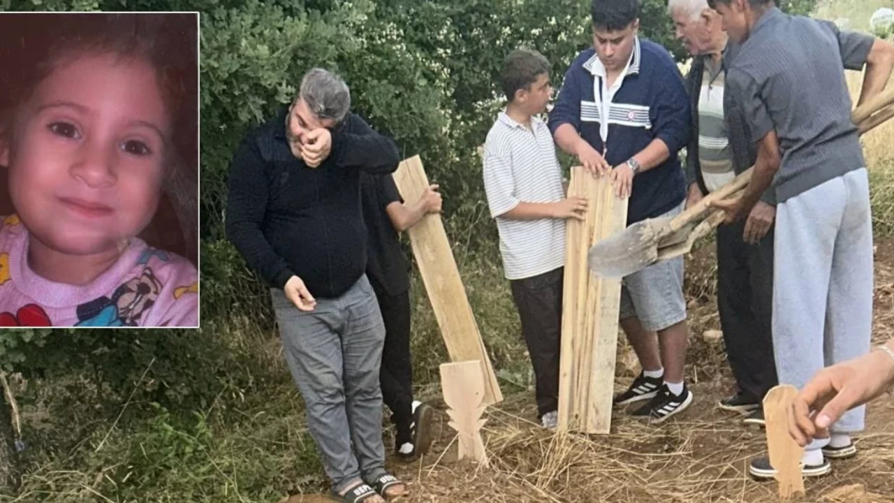 Annesiyle birlikte silahlı saldırıda hayatını kaybeden 4 yaşındaki Öykü Naz toprağa verildi