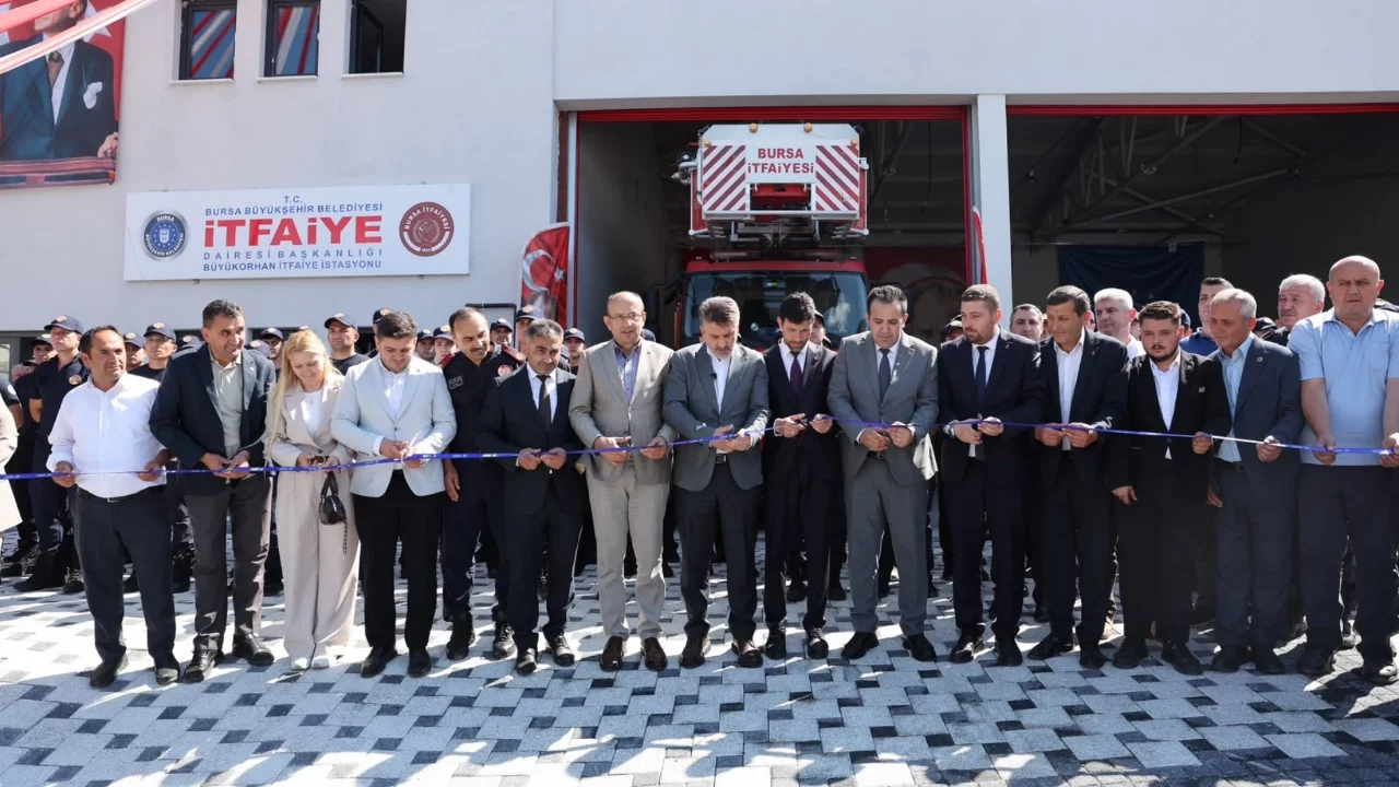Bursa Büyükşehir'den Büyükorhan'a tam donanımlı itfaiye binası