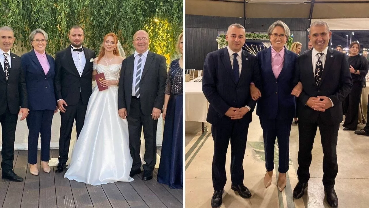 Meral Akşener Kocaeli'de nikah şahidi oldu