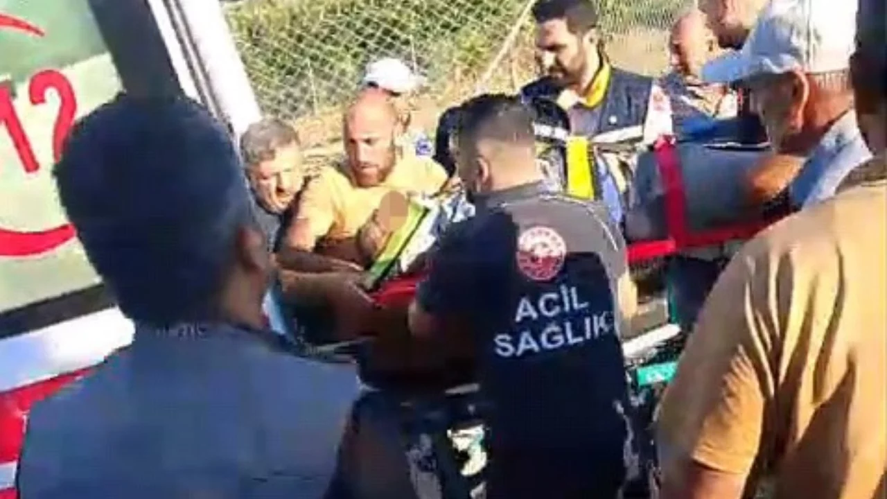Bursa'da kontrolden çıkan traktör sürücüsünü ezdi