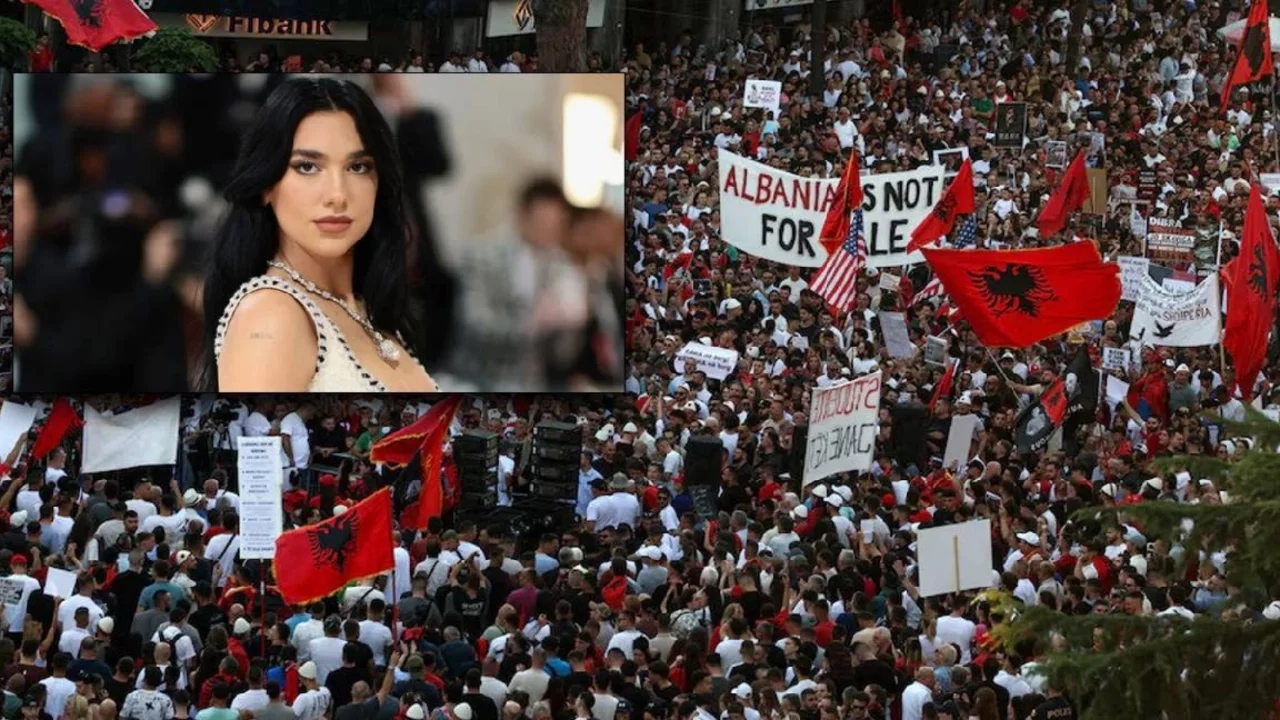 Dua Lipa'dan Arnavutluk'taki Trump karşıtı protestolara destek