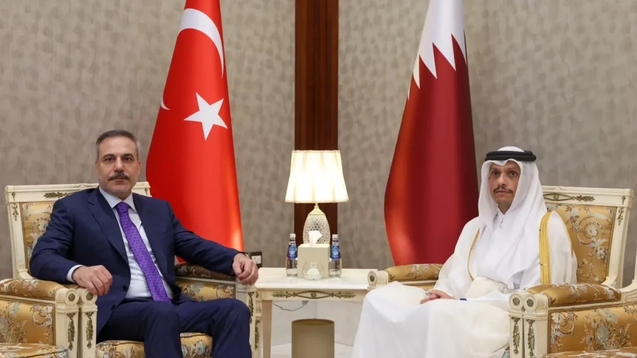 Bakan Fidan, Katarlı mevkidaşı ile bir araya geldi