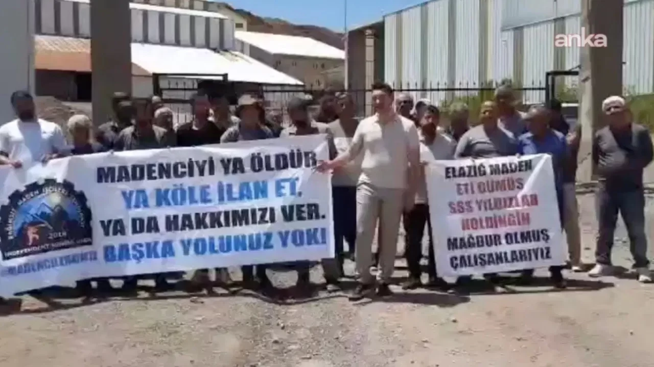 Elazığ'daki işçilerin eylemi 2. gününde: Hakkımızı alamazsak Ankara'ya yürüyeceğiz