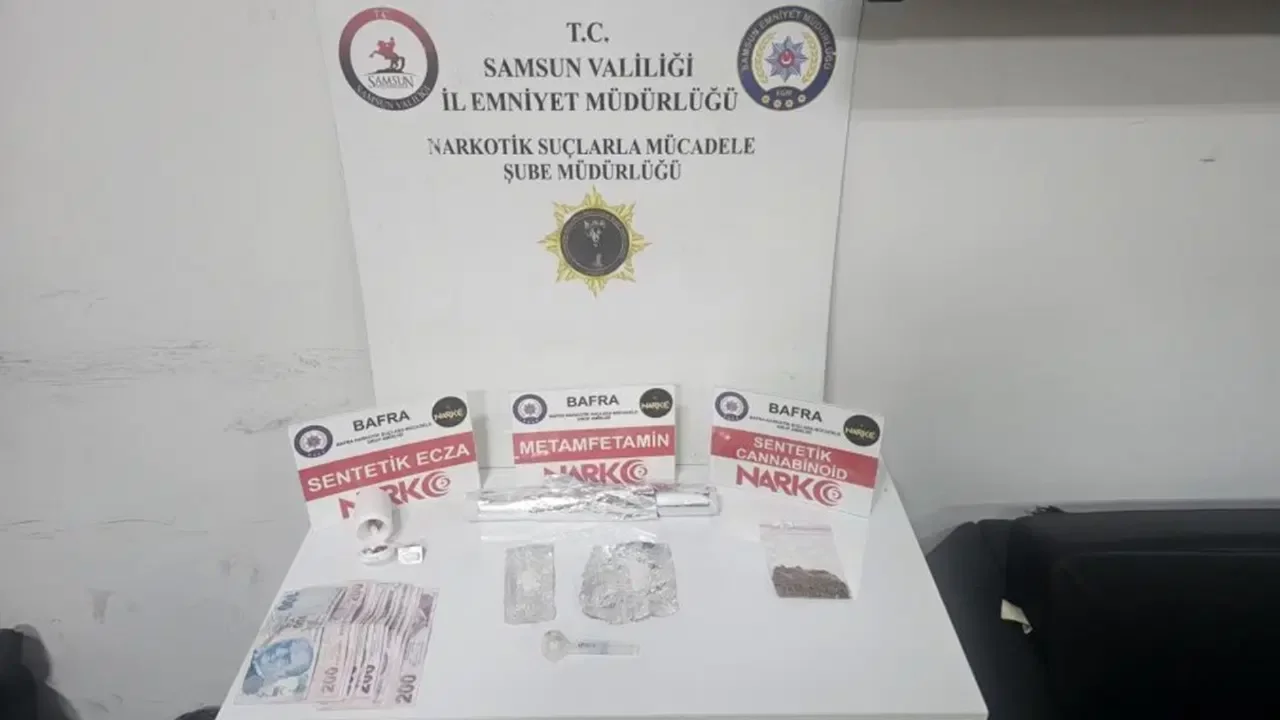 Samsun'da uyuşturucu operasyonu: 2 gözaltı