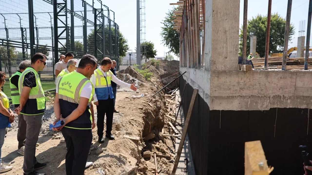 Bursa Büyükşehir Başkan Vekili Biba, Şahin Başol'da çalışmaları inceledi