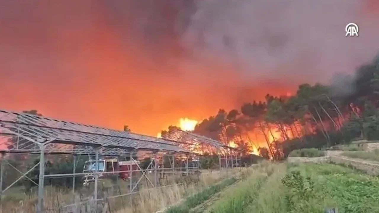 Fransa'da yangın: 4 bin kişi tahliye edildi
