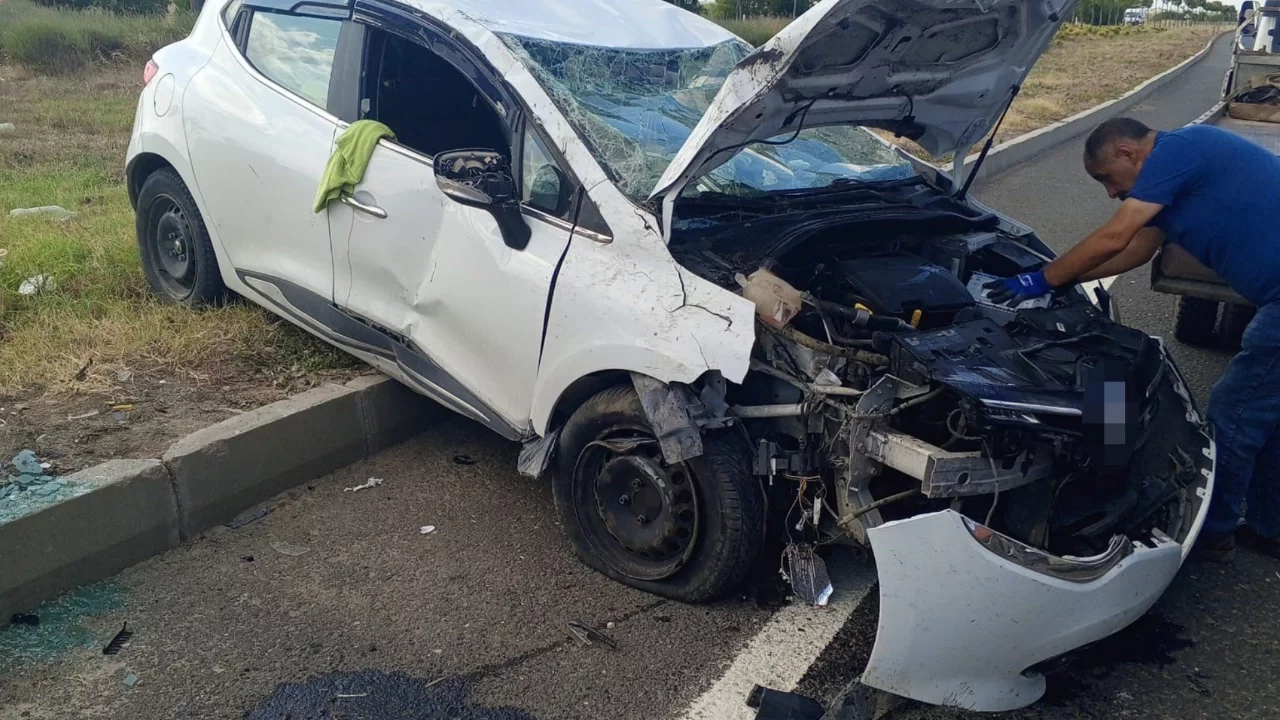 Tekirdağ'da trafik kazası: 2 kişi yaralandı