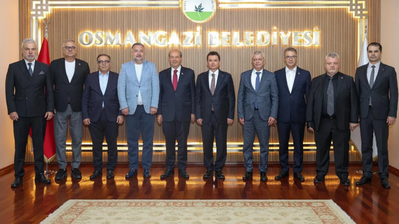 Osmangazi Belediye Başkanı Erkan Aydın, KKTC 5. Cumhurbaşkanı Ersin Tatar'ı Ağırladı