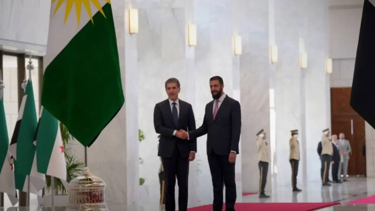 Barzani ve Şara, Şam'da görüştü