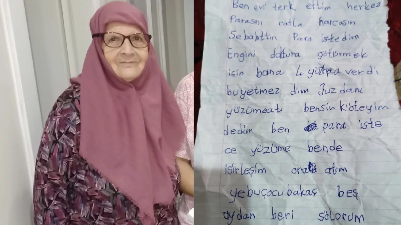 Bursa'da alzheimer hastası kadın eve not bırakıp kayboldu