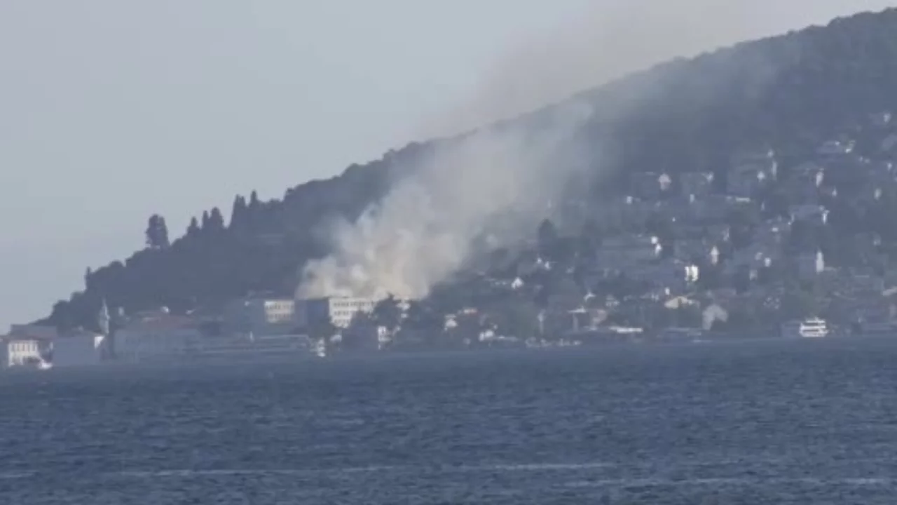 Heybeliada Deniz Harp Okulu'nda yangın!