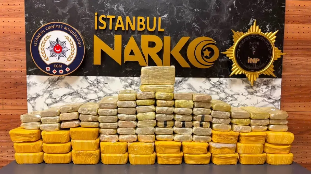 İstanbul'da operasyon: 62,9 kilogram uyuşturucu ele geçirildi