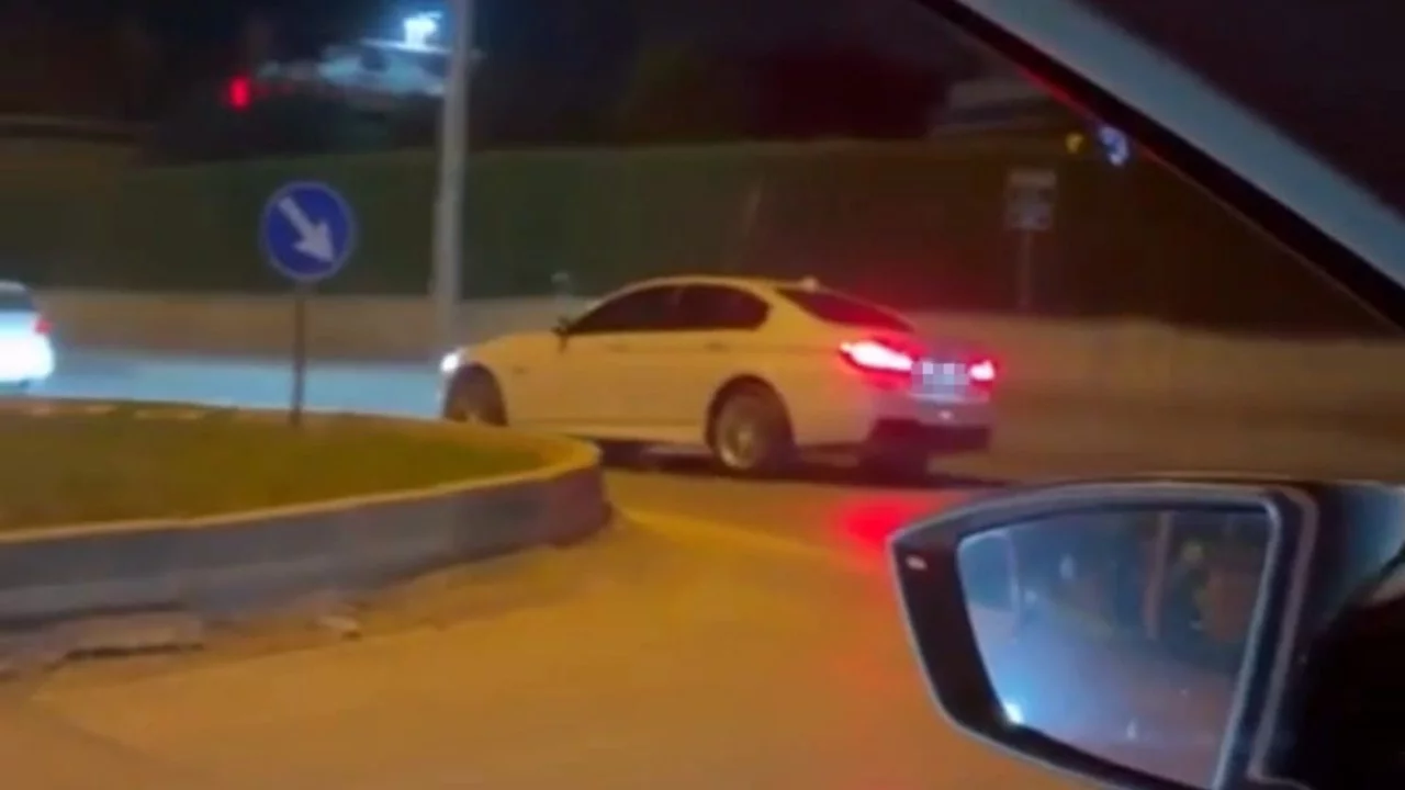 Bursa'da drift atan sürücüye ceza