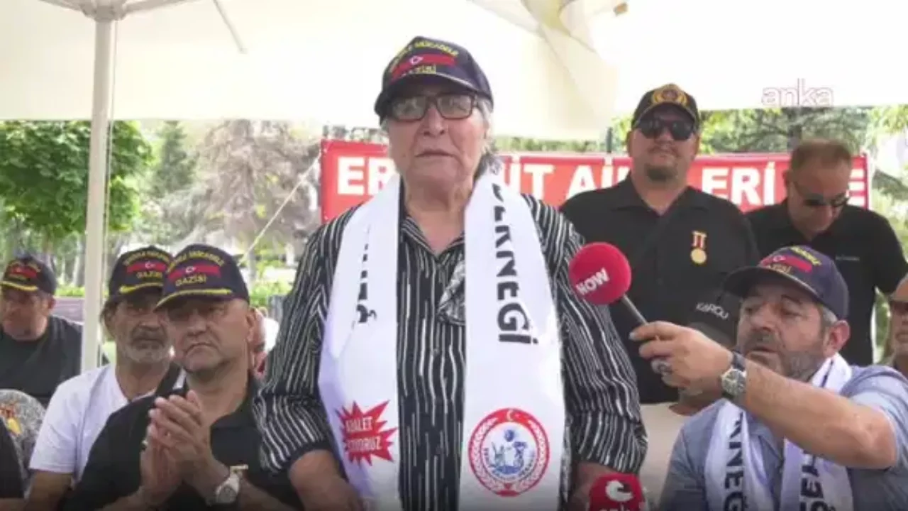 Er şehit aileleri ve gazilerin Güvenpark'taki eylemi sürüyor: 'Dilencilik yapmıyoruz, hakkımızı a...
