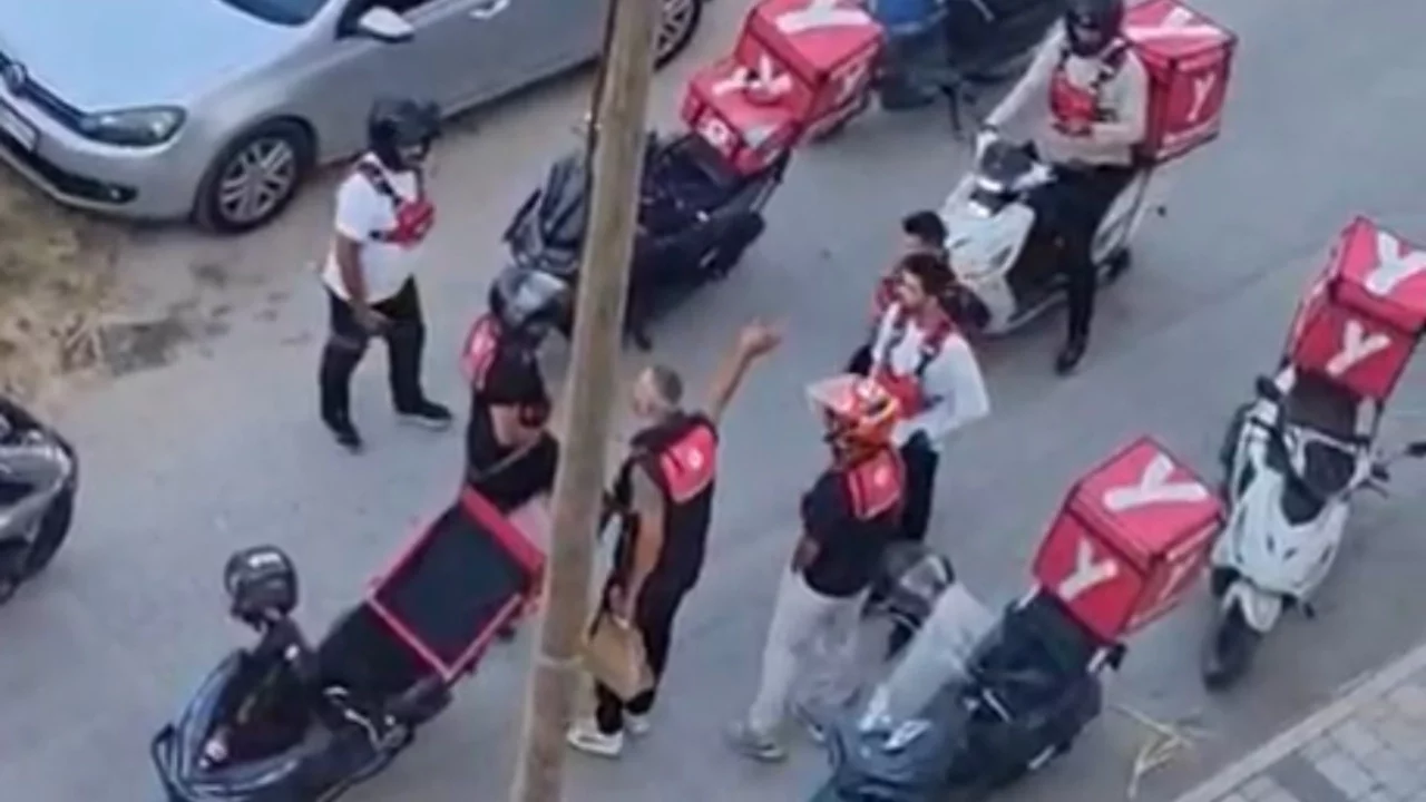 Bursa'da korsan sipariş kuryeleri kapıya dizdi, kuryeler isyan etti