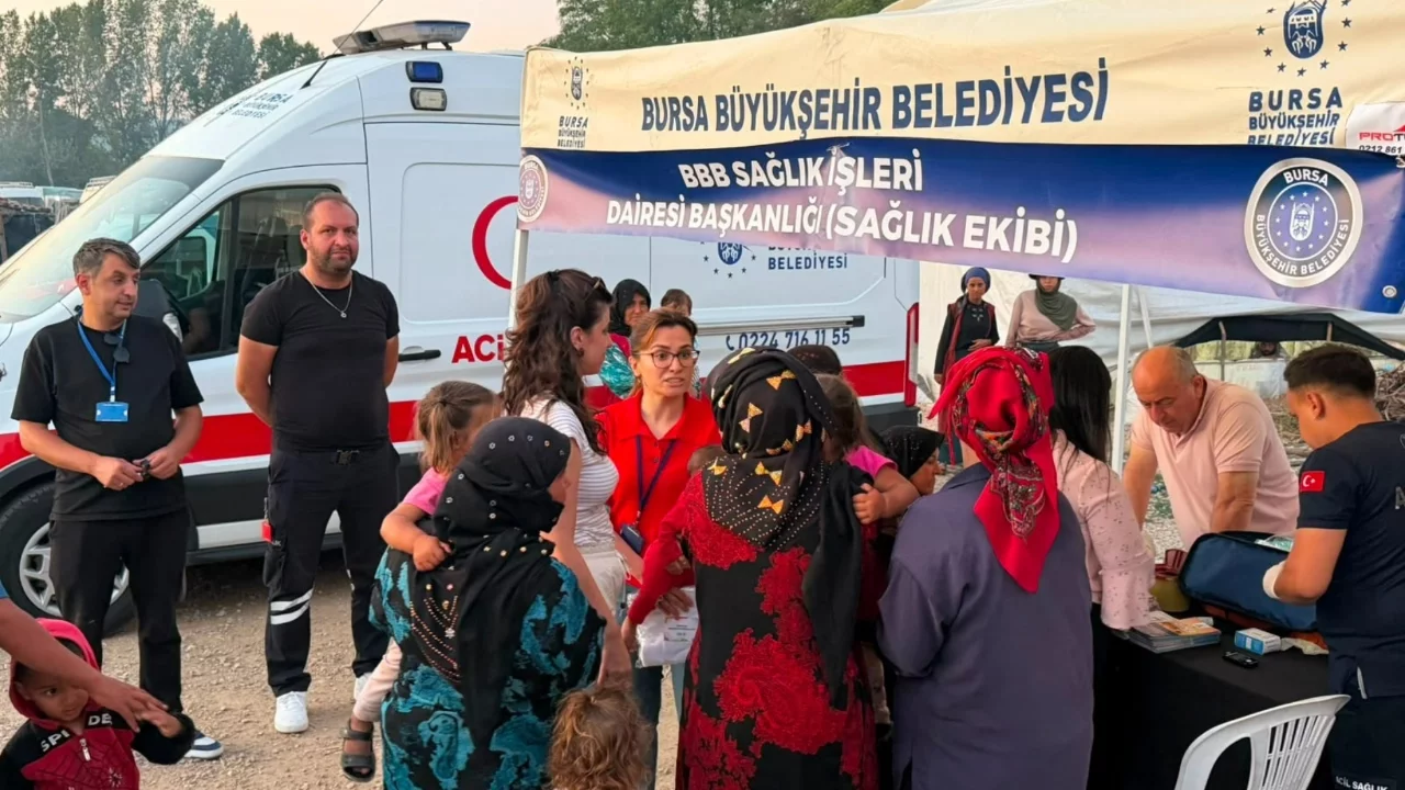 Bursa Büyükşehir'den mevsimlik tarım işçilerine destek