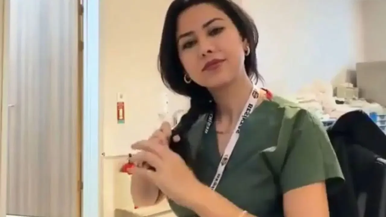 'Saç örme' eylemi yapmıştı: O hemşire meslekten atıldığını duyurdu