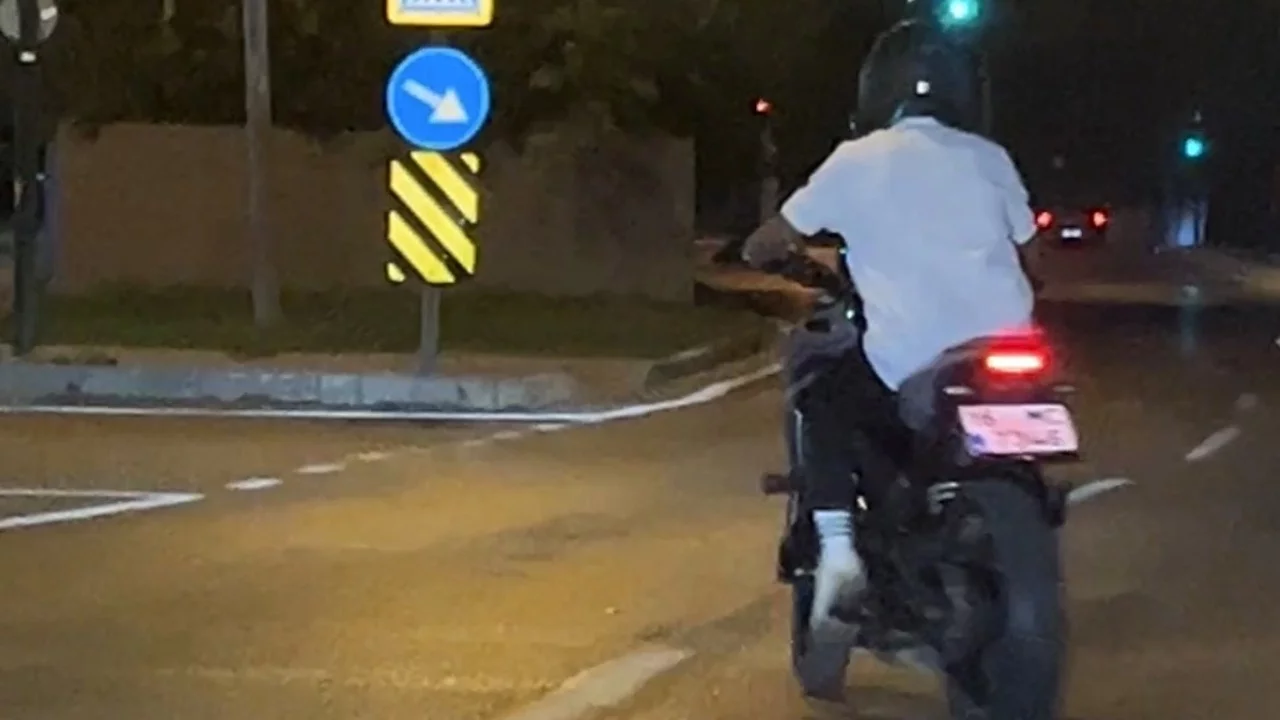 Bursa'da trafik güvenliğini tehlikeye düşüren motosikletli kamerada