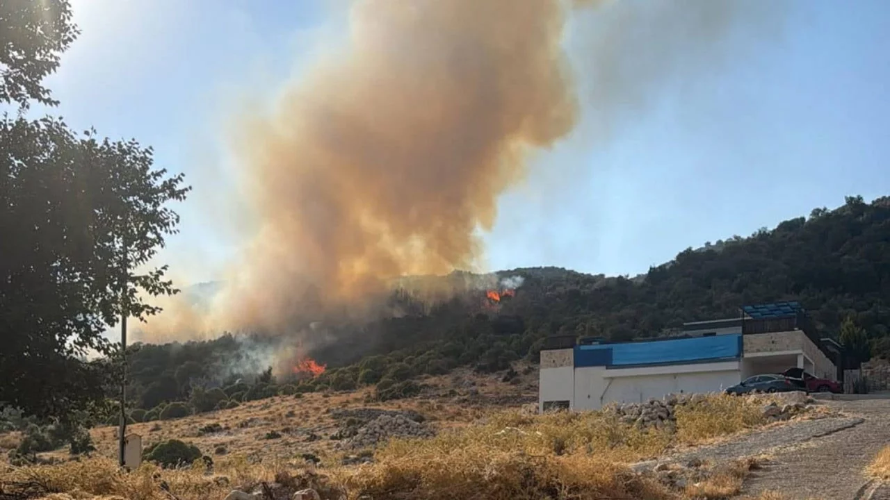 Antalya'nın Kaş ilçesinde yangın