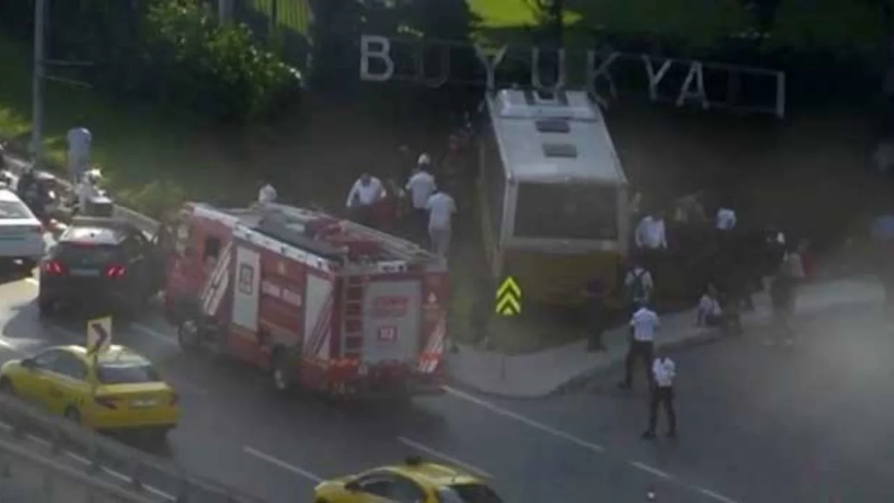 İstanbul'da İETT otobüsü duvara çarptı: Yaralılar var
