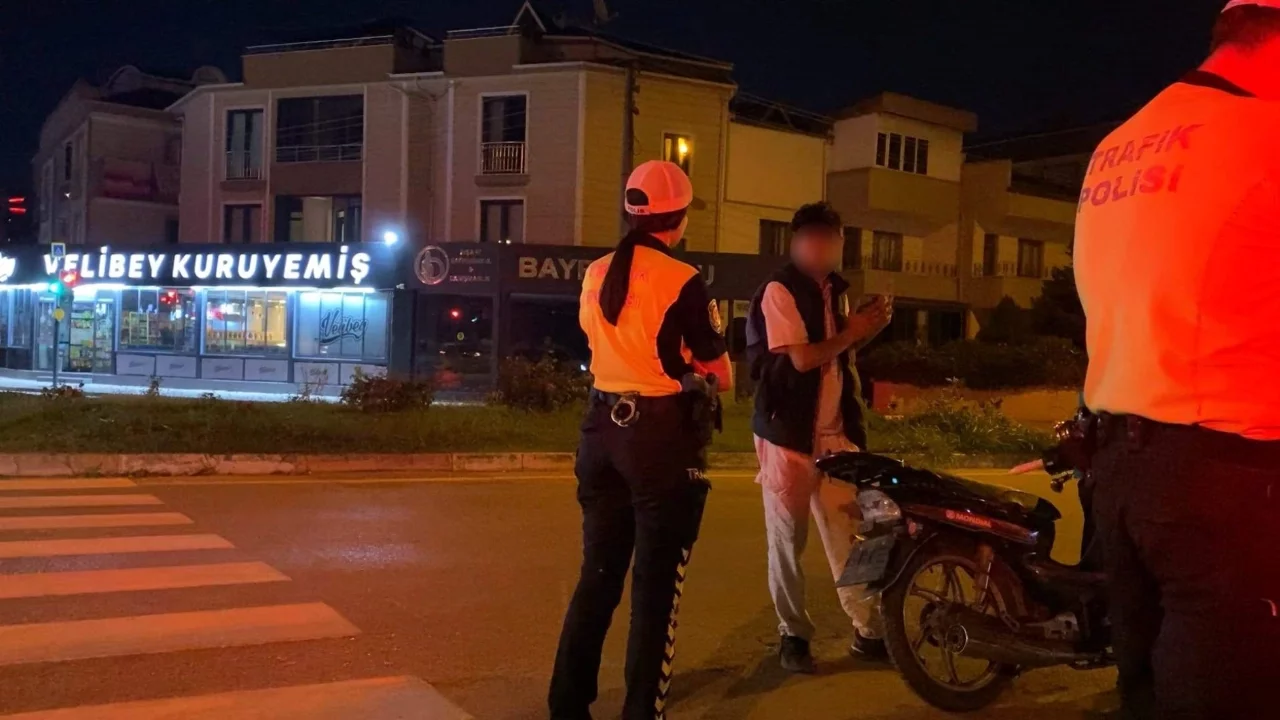 Bursa'da gece motosikletle tur atmak pahalıya mal oldu