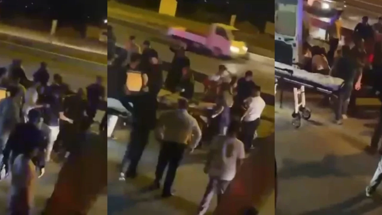 Bursa'da yolun karşısına geçmek isteyen 2 kişiye otomobil çarptı!