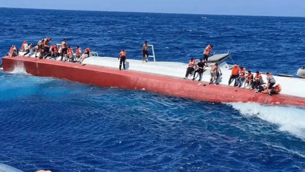 Girne'de batan geminin enkazına ulaşıldı!