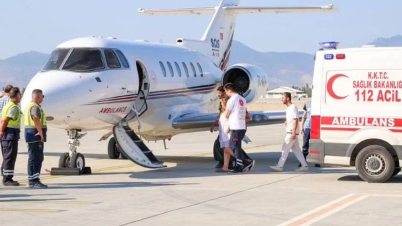 Girne'deki yolcu gemisi kazasından etkilenen hamile kadın Kocaeli'ye nakledildi