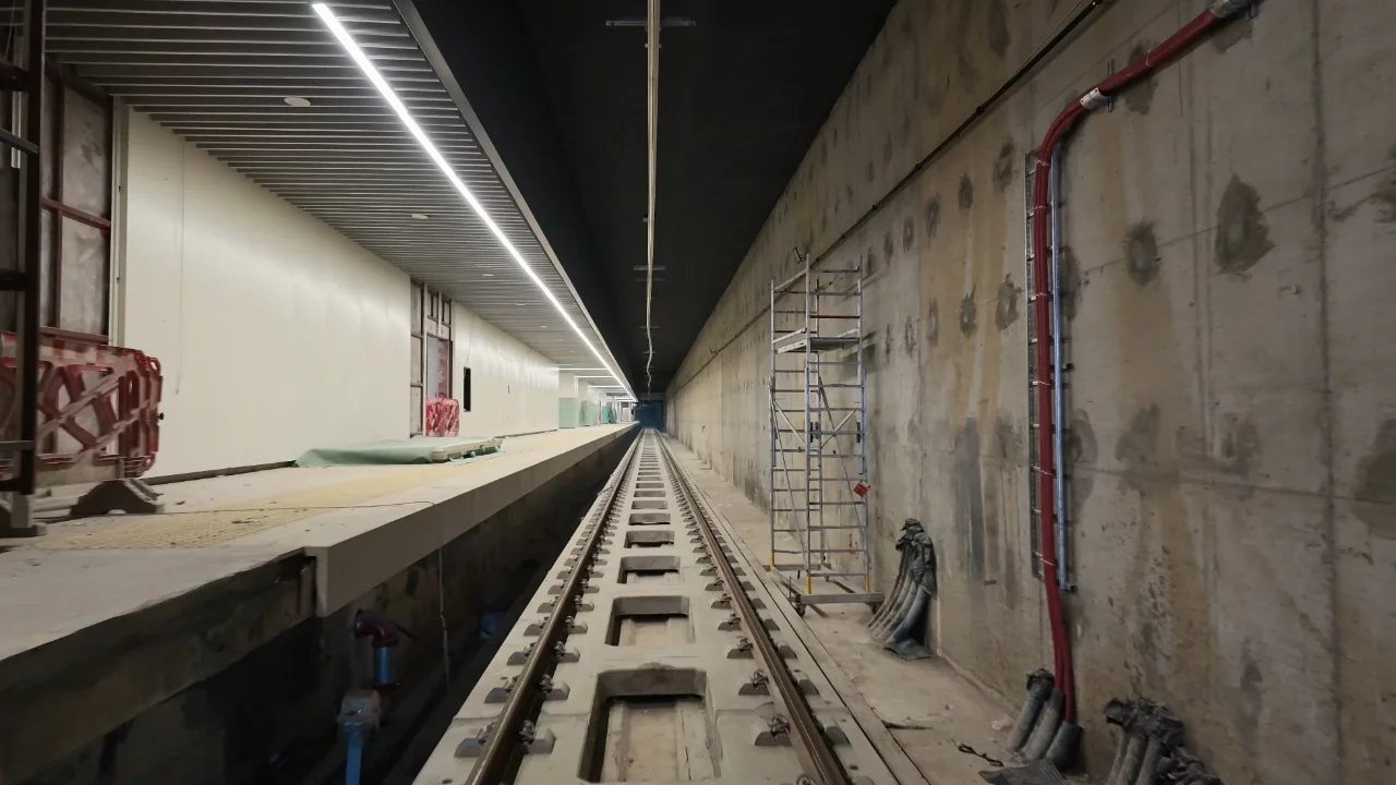 Bursa'da Şehir Hastanesi metrosunun yüzde 80'i tamamlandı