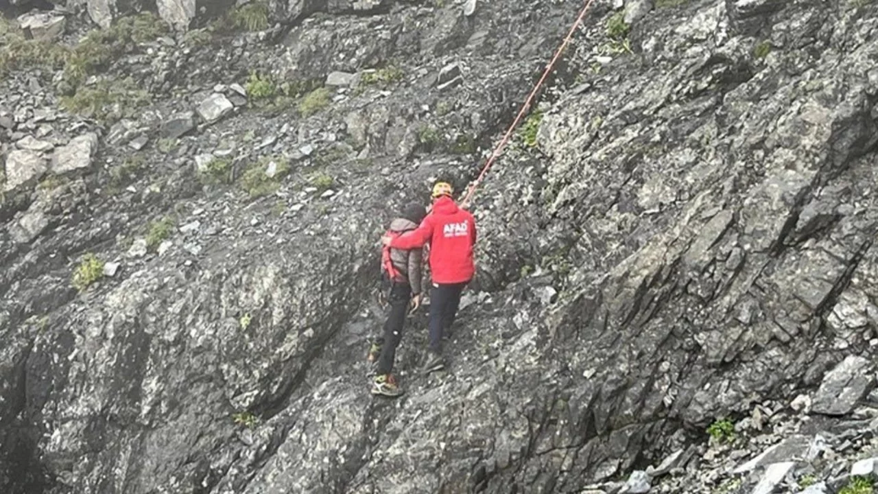 Kaçkar Dağları'nda kaybolan turist kurtarıldı