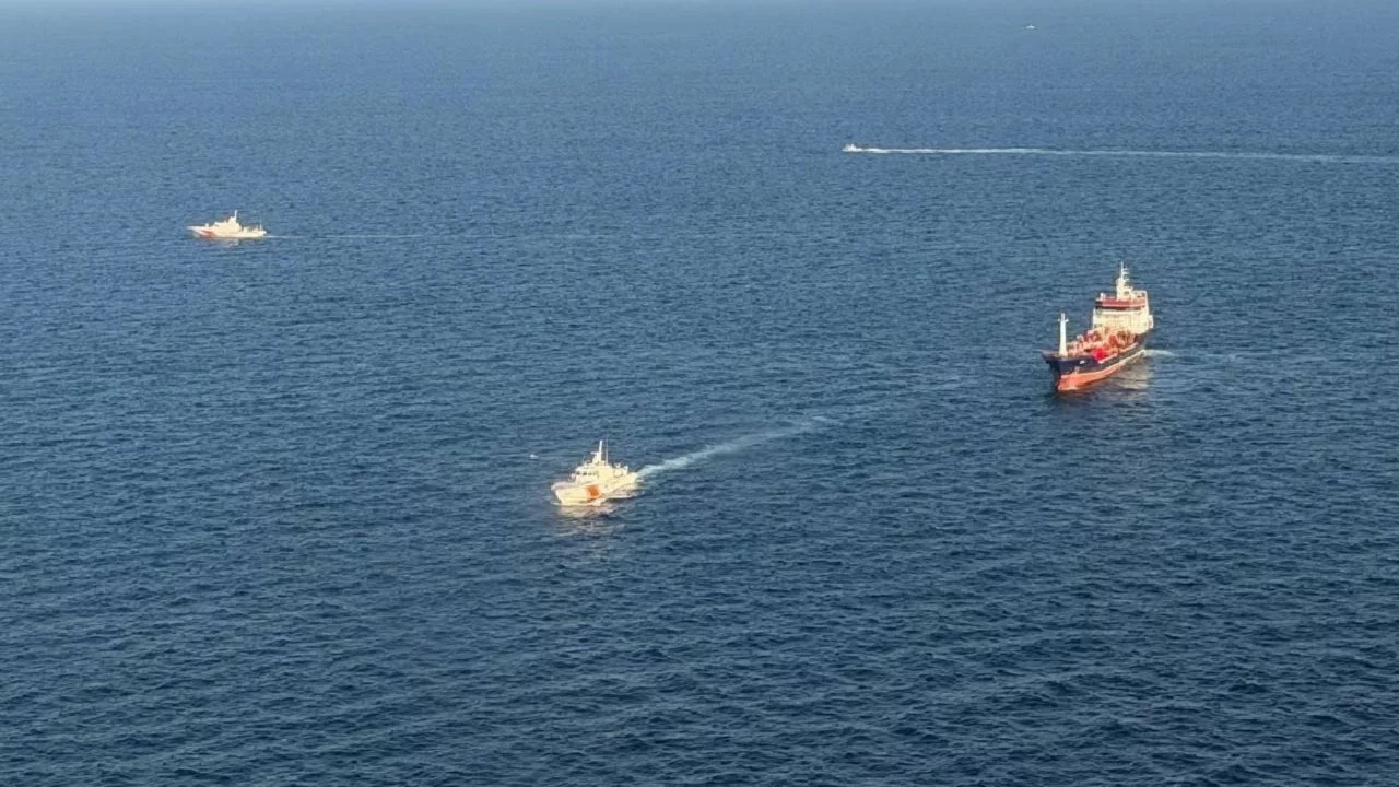 Silivri'de batan geminin konumu tespit edildi