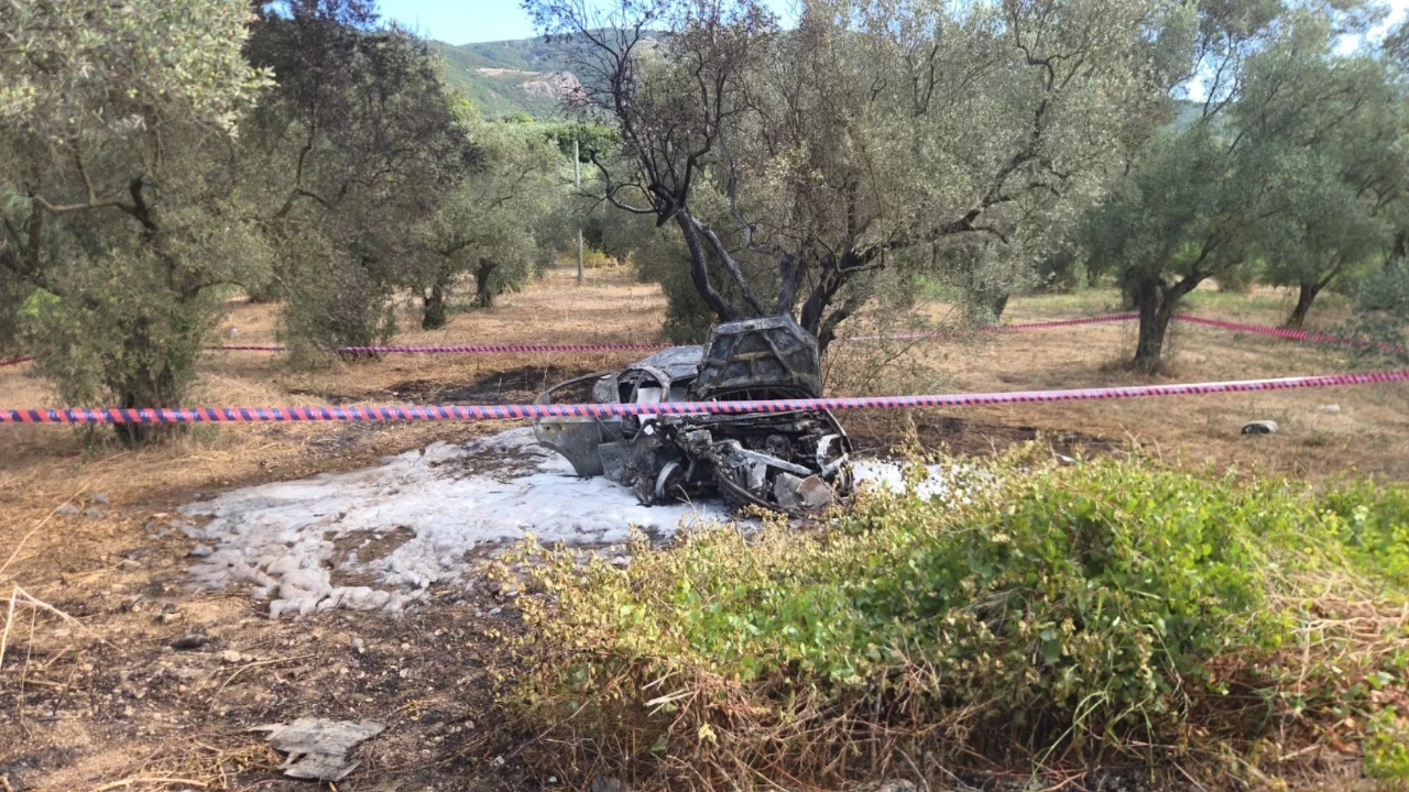 Bursa'da feci kaza! Kontrolden çıkan otomobil tarlada yandı: 1 ölü, 1'i çocuk 5 yaralı