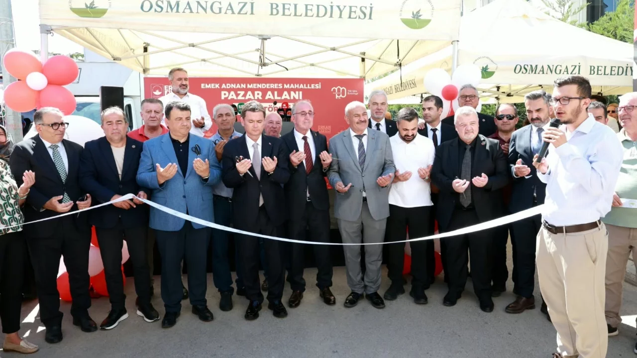 Osmangazi'ye yeni pazar alanı: 62 tezgah hizmet verecek