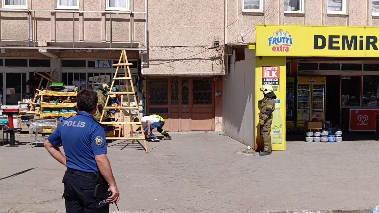 Bursa'da doğalgaz borusundaki sızıntı korkuttu