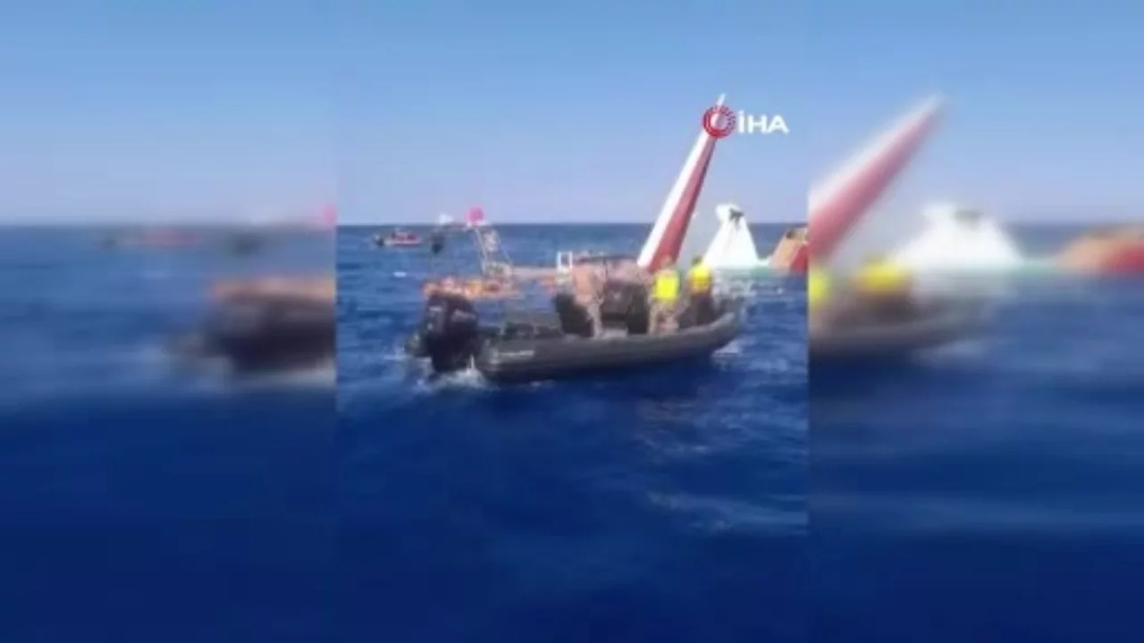 Girne'de batan geminin yeni görüntüleri ortaya çıktı