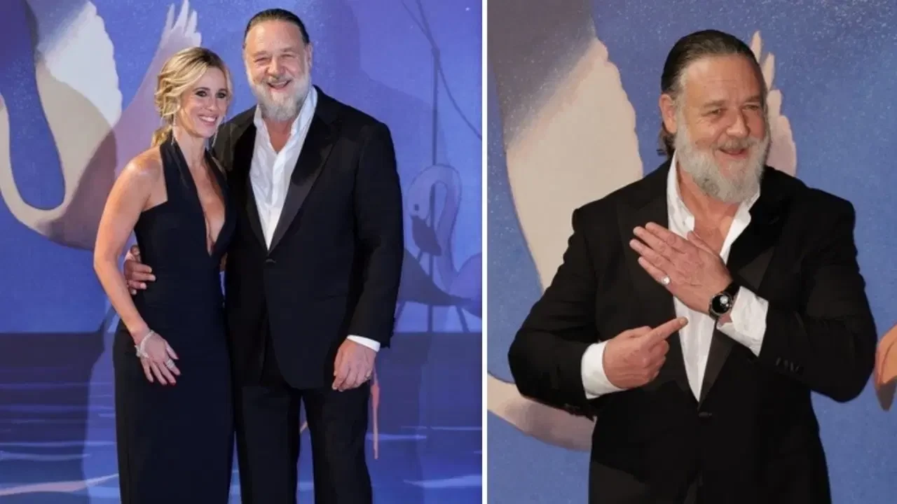 Oscar ödüllü Russell Crowe Venedik'te kırmızı halıya çıktı