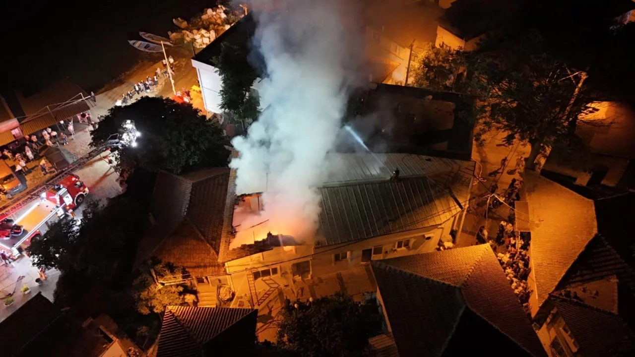 Bursa Gölyazı'da ev yangını paniğe neden oldu!