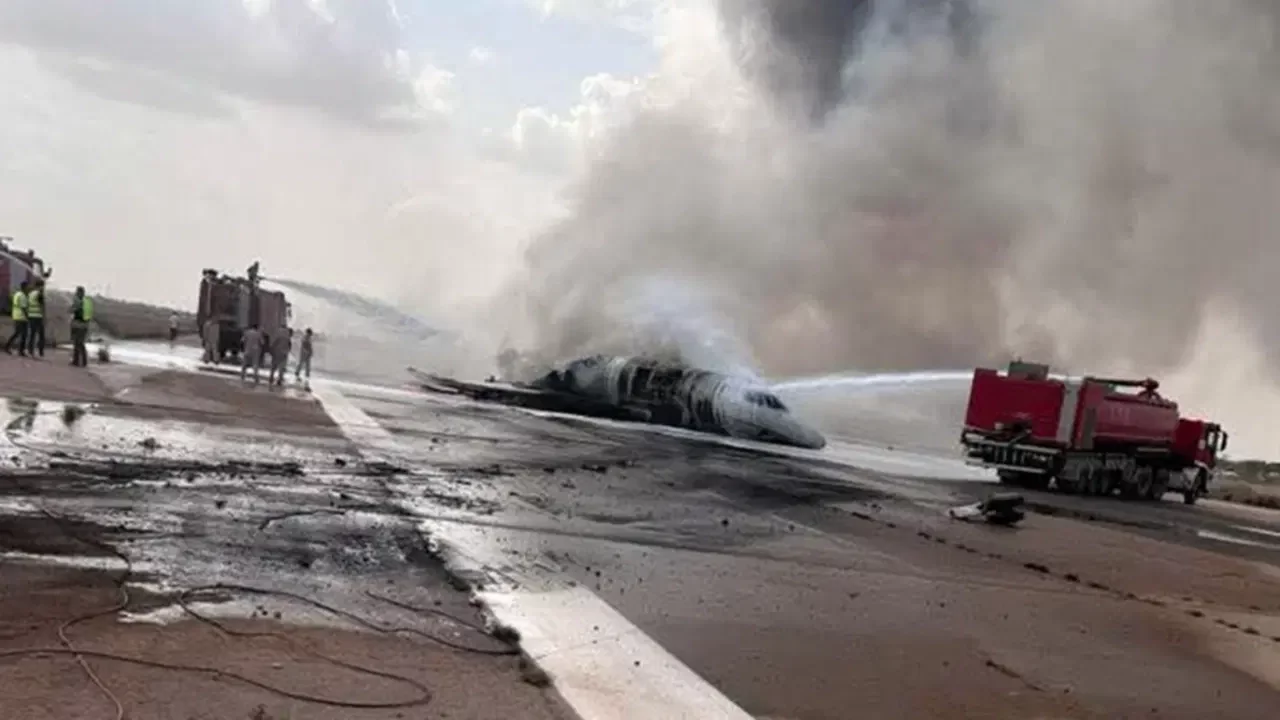 İş insanı Hamdi Akın'ın jeti Libya'da yandı