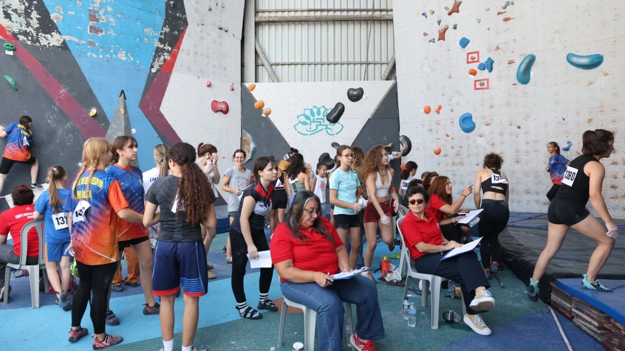 Tırmanış tutkunları Nilüfer'de mücadele etti