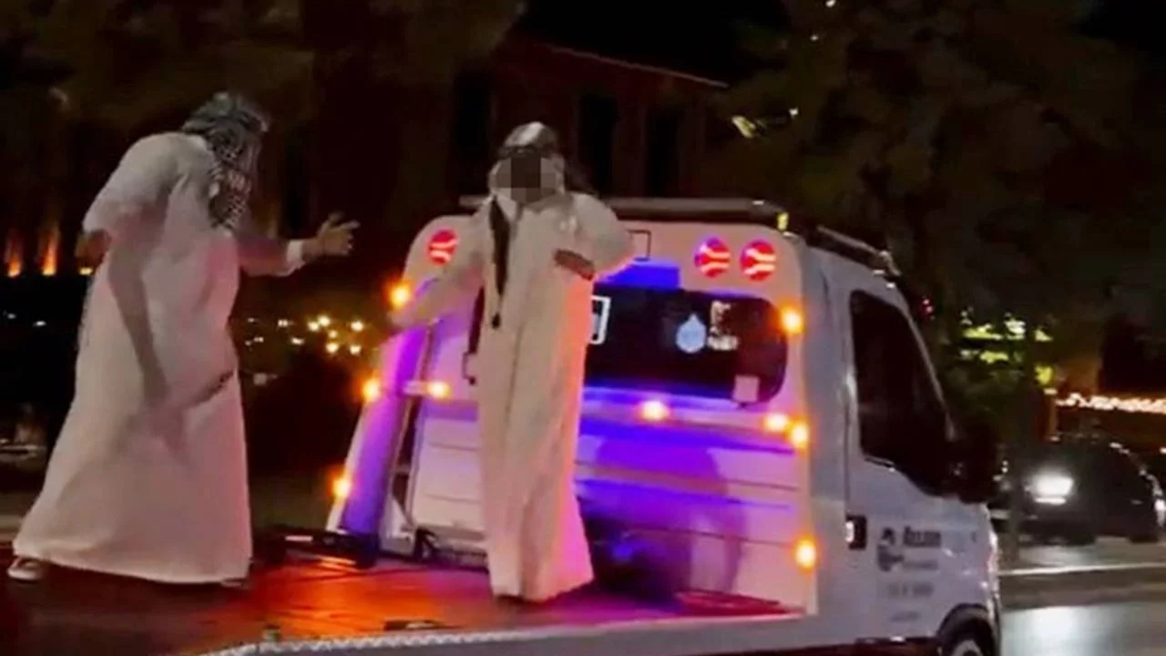 Aksaray'da çekici üzerinde dans pahalıya patladı: Sürücüye ceza yağdı