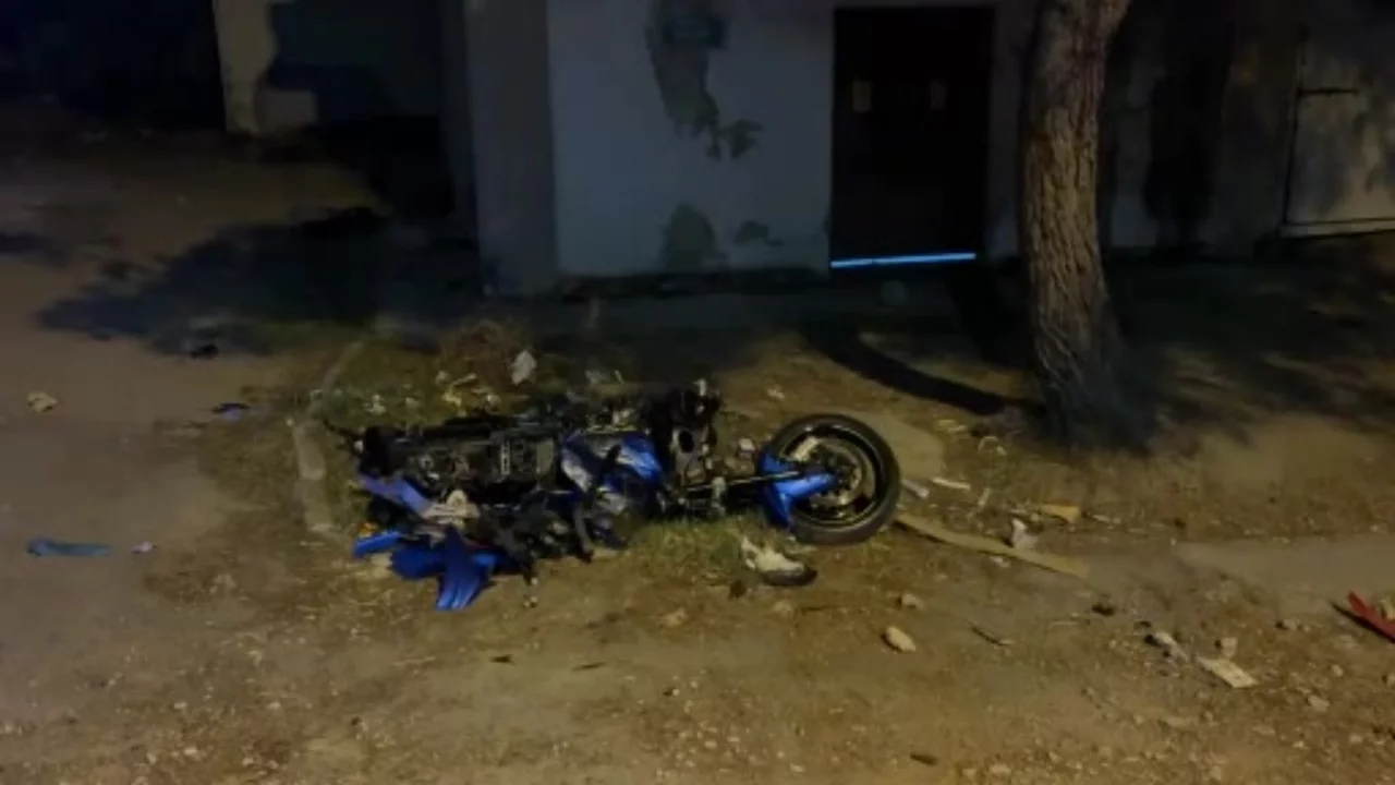 Bursa'da yolun bittiğini fark etmeyen motosikleti ile boş alana uçtu