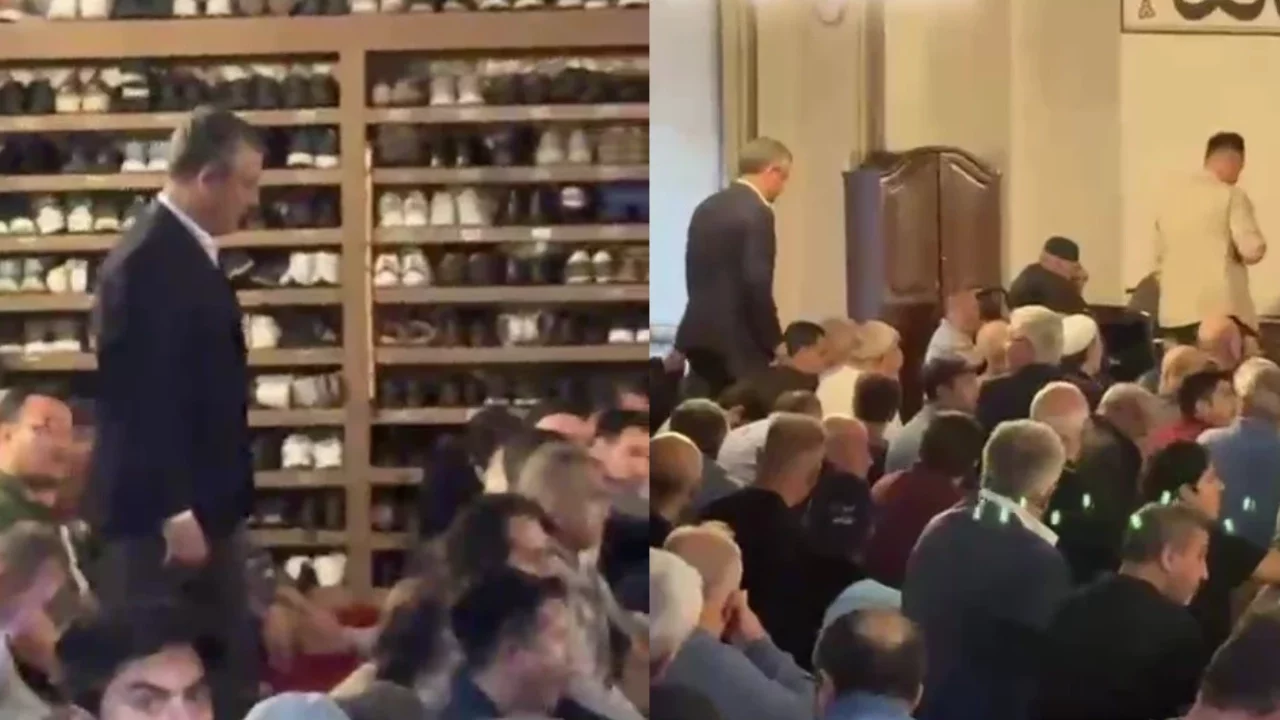 Özgür Özel, cuma namazını Bursa Ulu Cami'de kıldı