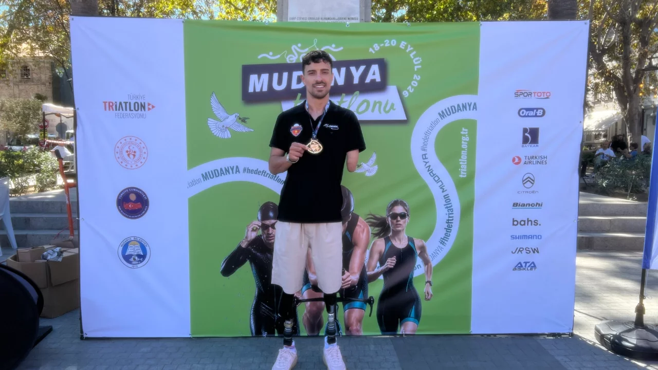 Bursa'da paratriatlet Muhammed Ali Aydın'dan ilham veren mücadele