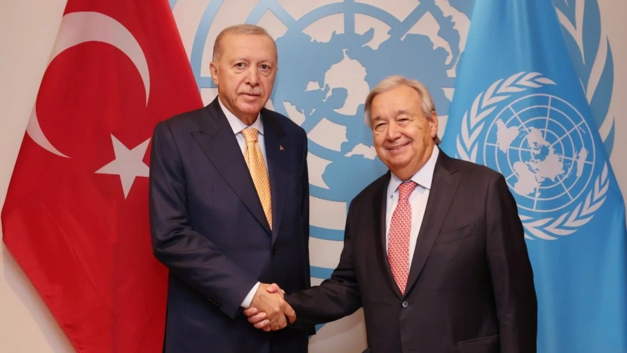 Cumhurbaşkanı Erdoğan, BM Genel Sekreteri ile görüştü