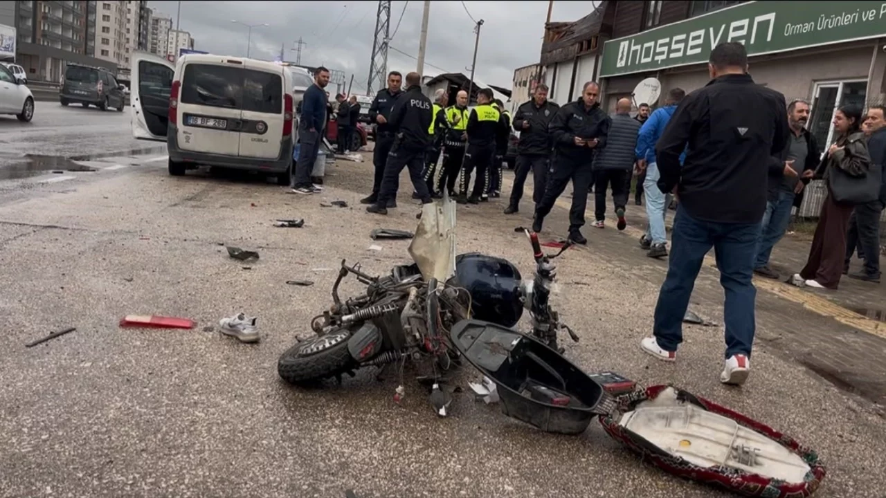 Bursa'da yağmurda faciaya dönüşen kaza! Elektrikli bisiklet sürücüsü hayatını kaybetti